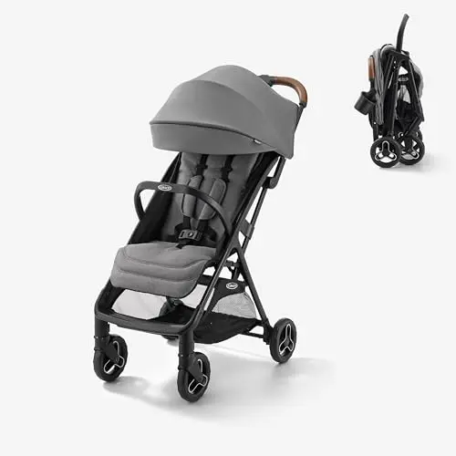 Graco Ready2Jet stroller folded automatically for compact storage