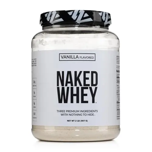 NAKED Whey Vanilla protein powder with minimal ingredients