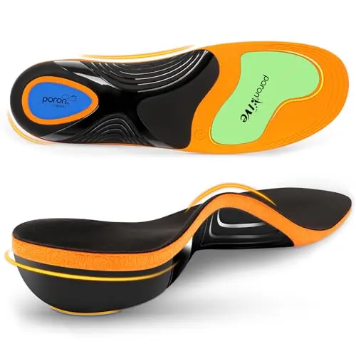 Gviipk work boot insoles with ergonomic golden triangle design