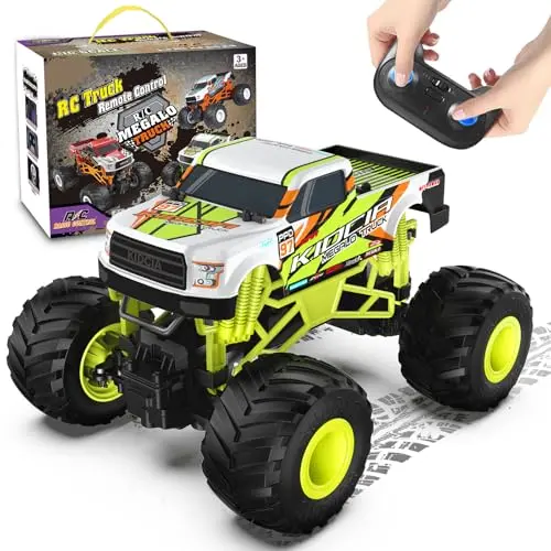 Scientoy remote control monster truck on grass terrain