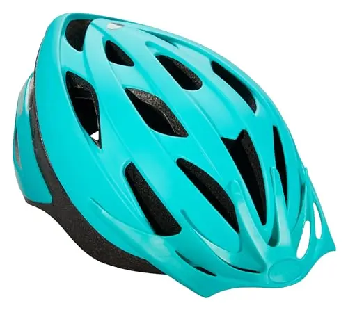 Schwinn Thrasher youth bike helmet in teal color with adjustable dial system