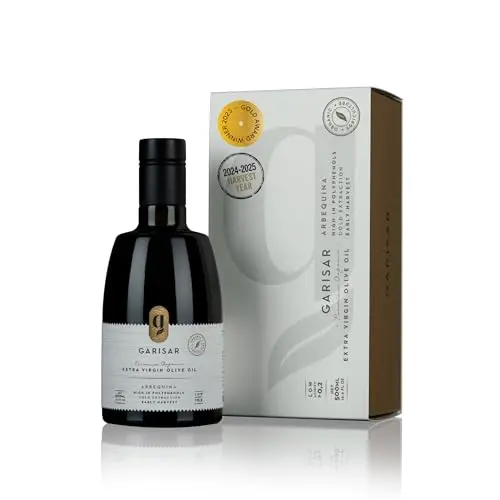 Garisar high polyphenol extra virgin olive oil bottle with gold medal award