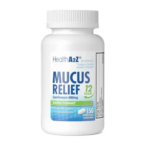 HealthA2Z Mucus Relief 12-hour extended-release tablets