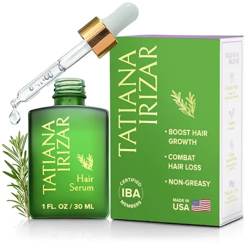 Tatiana Irizar Hair Growth Serum bottle with dropper