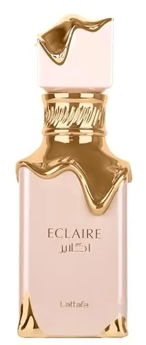 Lattafa Eclaire perfume in decorative bottle
