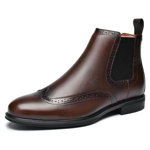 ArcBrothers Chelsea Dress Boots with brogue detailing
