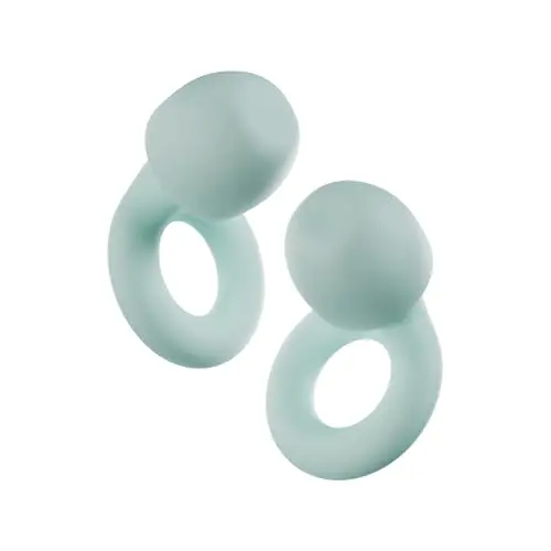Loop Quiet 2 mint colored silicone earplugs with multiple tips