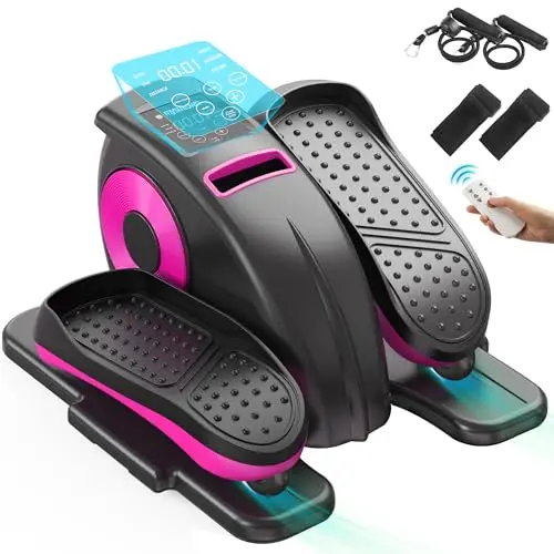 Mysuntown under desk elliptical machine with remote for senior users