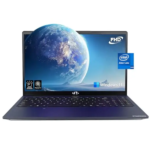 NIMO 15.6-inch laptop in blue with backlit keyboard