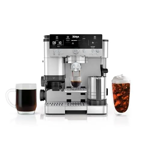 Ninja Luxe Café Premier Series espresso machine in stainless steel
