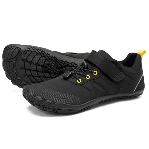 Grand Attack men's barefoot cross-training shoes in all black