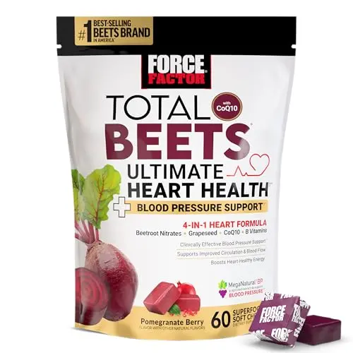 Force Factor Total Beets Ultimate Heart Health Chews package