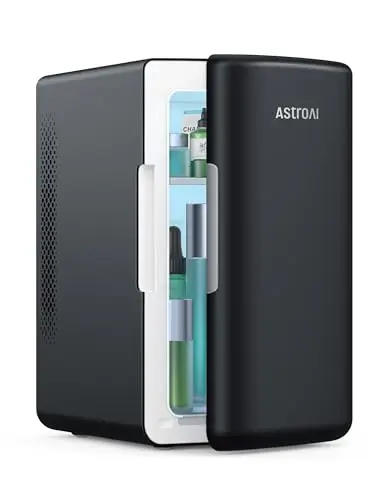 AstroAI mini fridge with digital temperature control and compact design