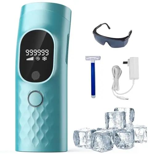 Miley IPL hair removal device with ice cooling and multiple power levels