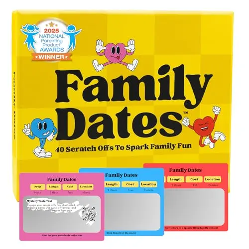 Happy Duo family dates scratch off cards for kids and parents