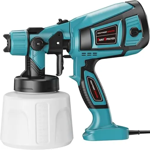 MirrorZone blue high-power paint sprayer for efficient cabinet painting