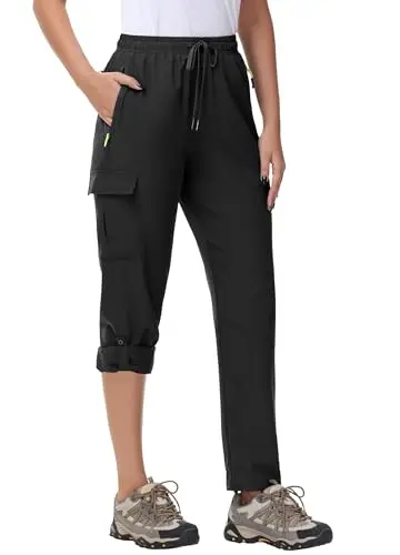 MIVEI women's quick dry lightweight water resistant cargo pants
