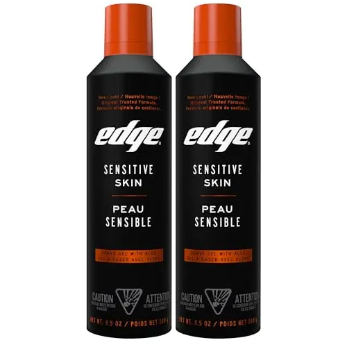 Edge Shaving Gel for Men cans