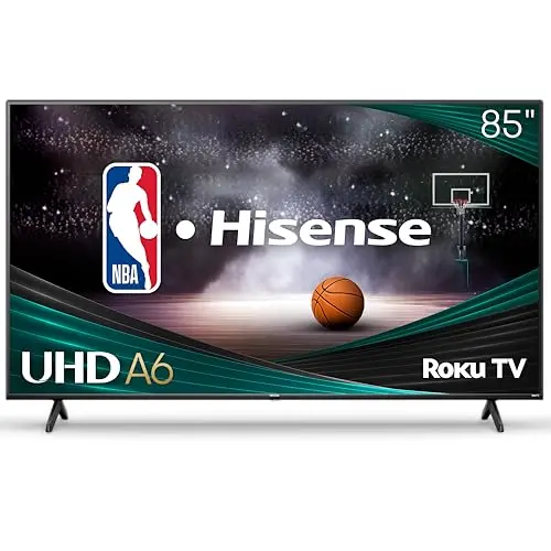 Hisense A6 large-screen TV with Roku OS for gaming