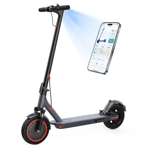 MAXSHOT electric scooter with dual suspension and LED display