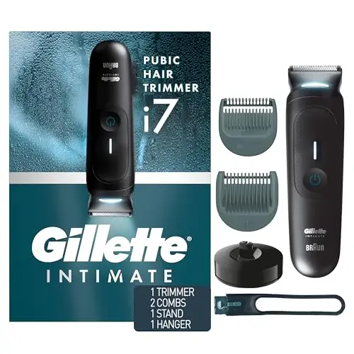 Gillette i7 Intimate men's pubic hair trimmer with LED light