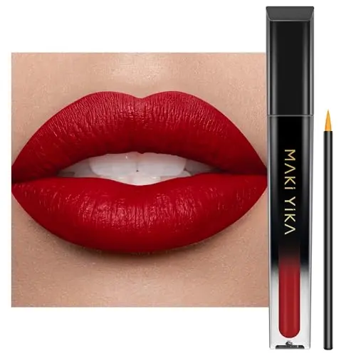 MAKI YIKA Red Lipstick in MVP-RED shade