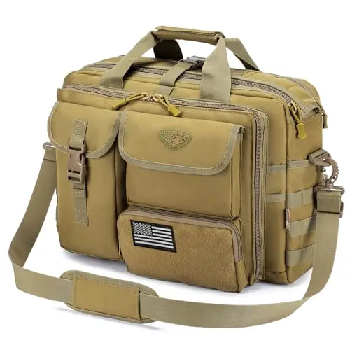 Stypos Tactical Messenger Bag with molle system and multiple compartments