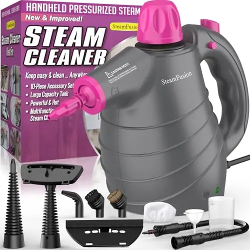 Generic pressurized handheld steam cleaner with safety lock