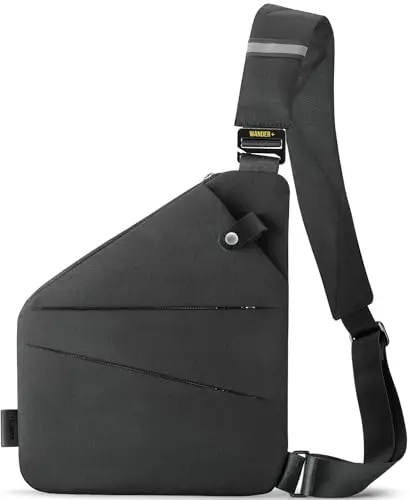 WANDER PLUS Anti Theft Crossbody Travel Bag with multiple pockets and adjustable strap
