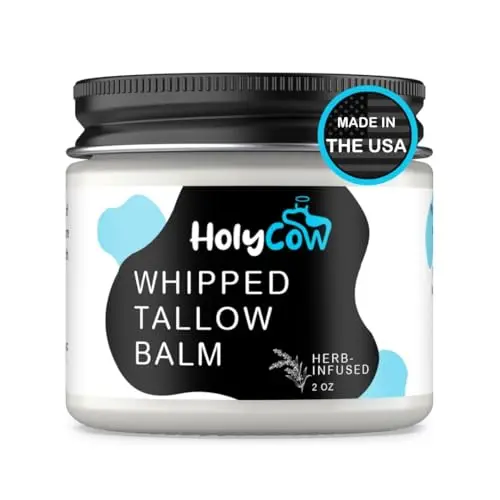 HolyCow whipped tallow balm with organic jojoba oil