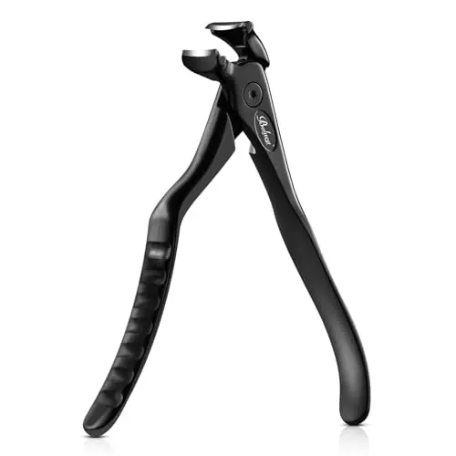 BALUCA ergonomic nail clipper with curved head and catcher