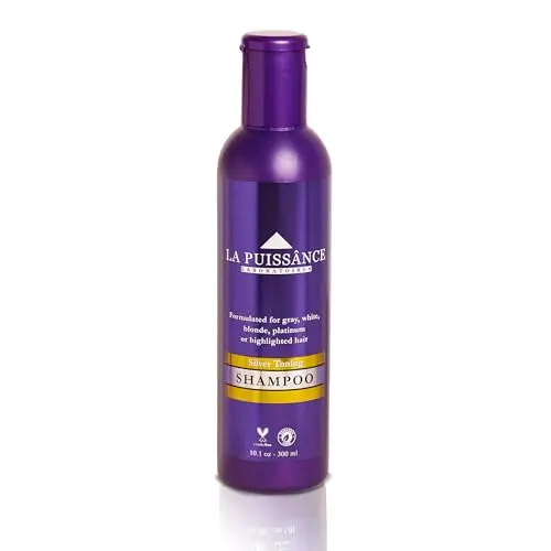 LA PUISSANCE Silver Toning Purple Shampoo bottle