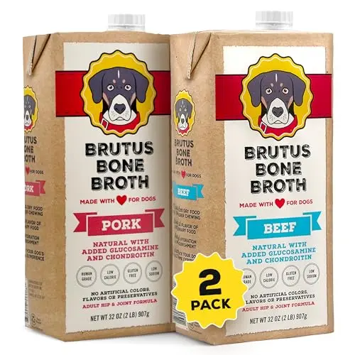 Brutus Broth beef and pork bone broth for dogs