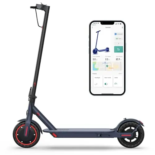 MAXSHOT foldable electric scooter with LED display and sleek design