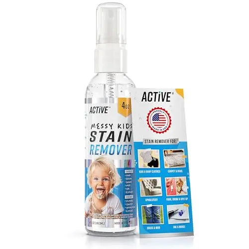 ACTIVE Messy Kids stain remover spray for travel and baby clothes