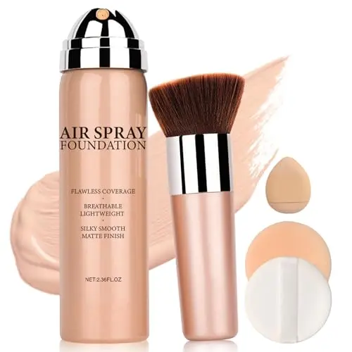 QIUFSSE Airbrush Foundation spray and brush