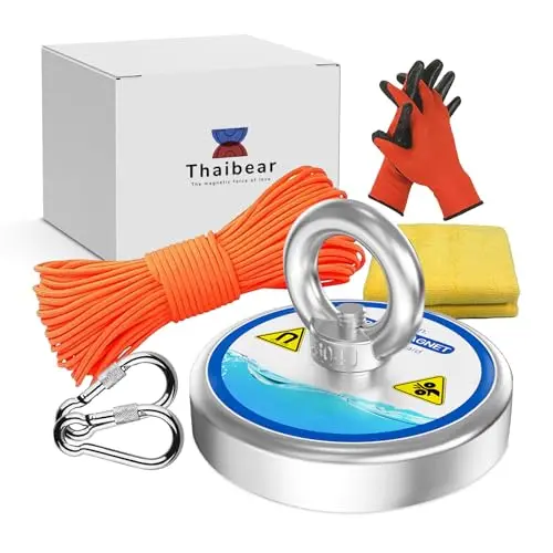 Thaibear 700 lbs single sided magnet fishing kit