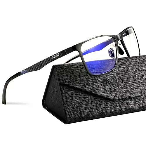 ANYLUV blue light glasses with aluminum-magnesium metal frame