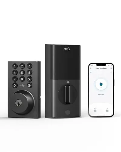 eufy Security Smart Lock C30 keypad deadbolt in black