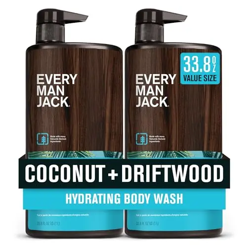 Every Man Jack Coconut + Driftwood Body Wash bottle