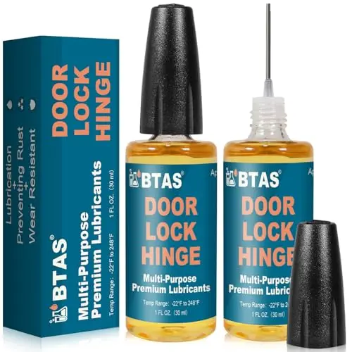 BTAS door hinge lubricant with needle oiler in 2-pack