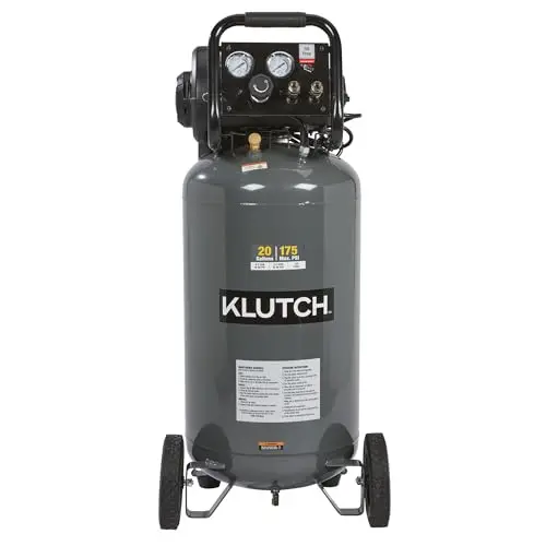 Klutch 20-gallon vertical air compressor with wheels
