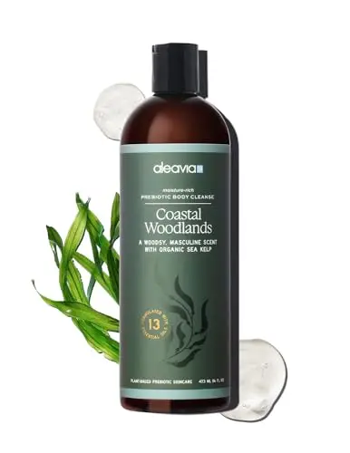 Aleavia Coastal Woodlands Mens Body Cleanse bottle