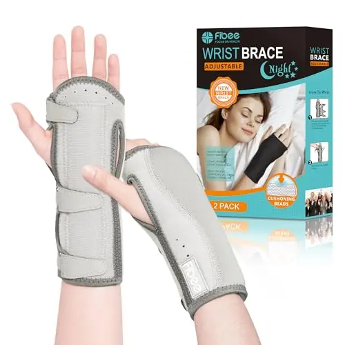 fibee carpal tunnel wrist brace with cushioned beads
