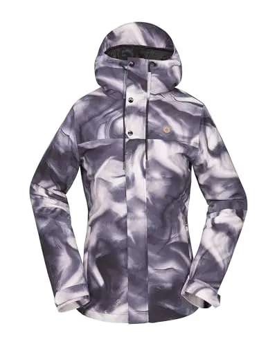 Volcom women's insulated snowboard jacket with powder skirt