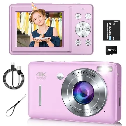 Gtonster compact digital camera with 44MP sensor
