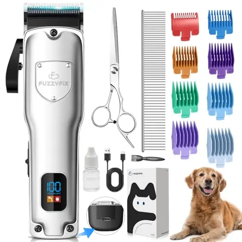FUZZYFIX budget-friendly dog clippers with ceramic blade for poodles