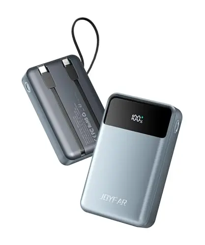 JOYFAR 30000mAh portable charger with built-in cables