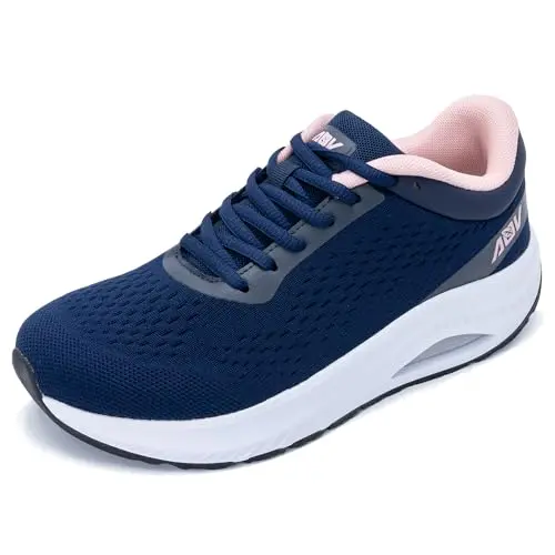 AOV Wide Toe Box Shoes for women in rose blue pink