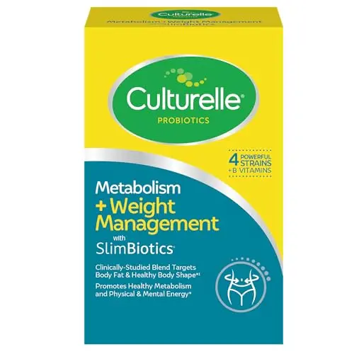 Culturelle Metabolism and Weight Management probiotic bottle with SlimBiotics technology